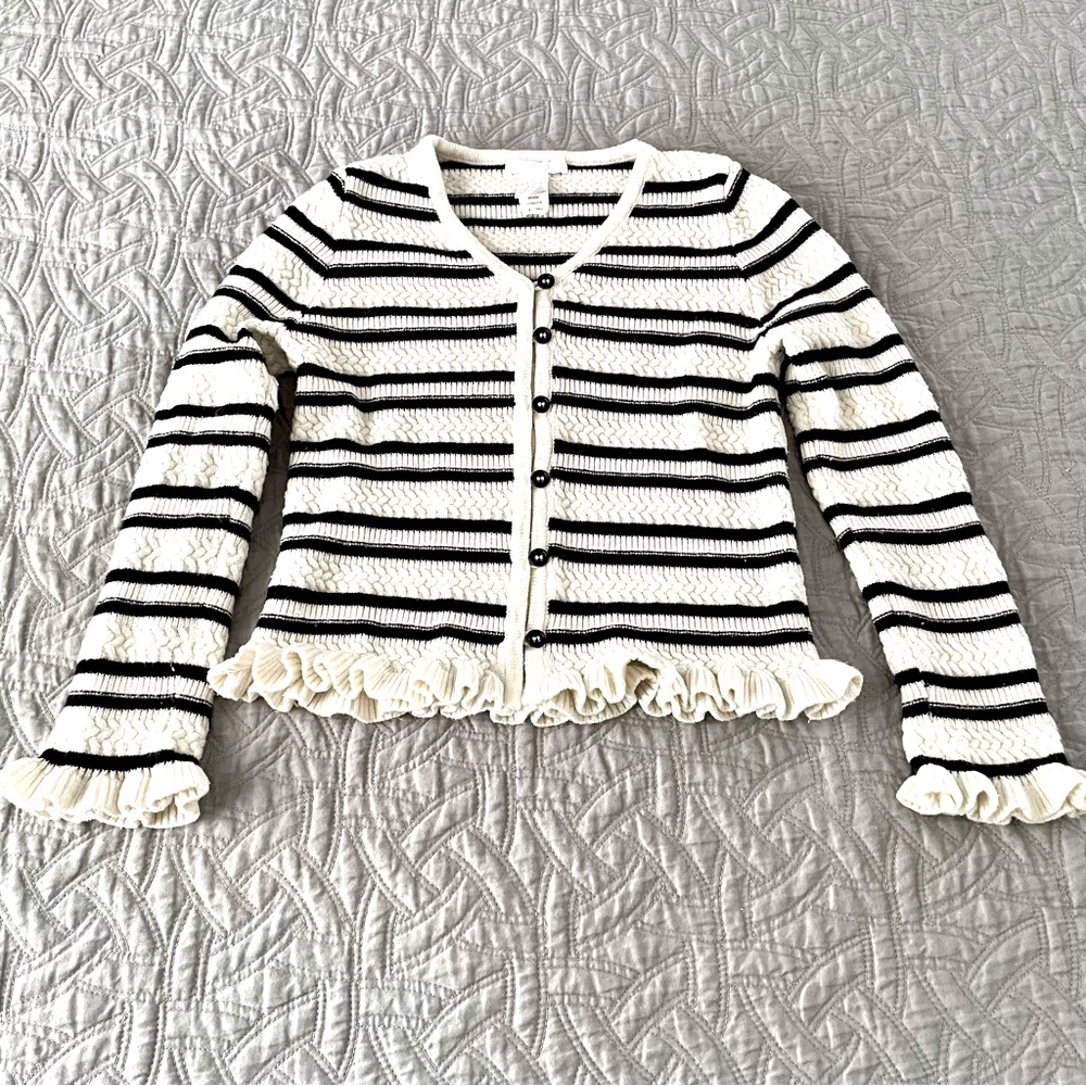 Tilly’s Full Tilt Striped Pullover Long Sleeved Sweater Size Large